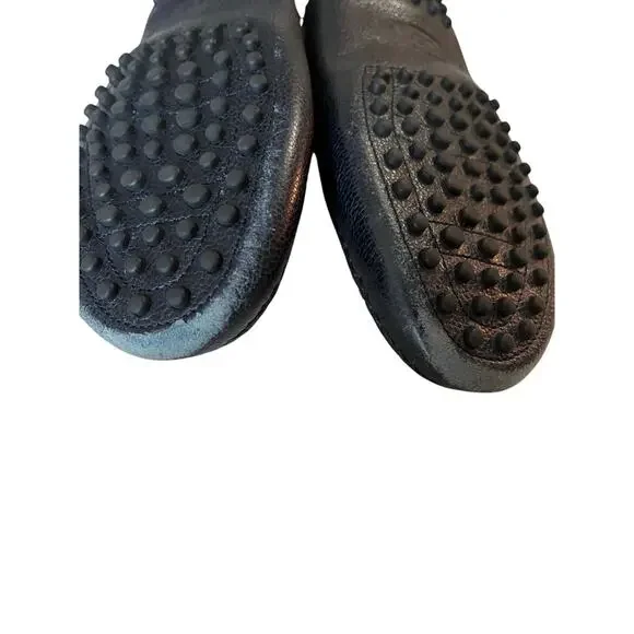 Tod's Navy Leather Driving Loafers - Picture 6 of 7